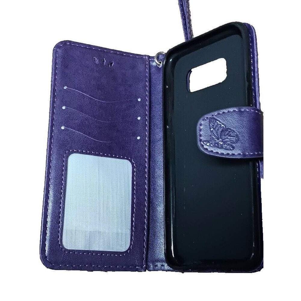 Samsung S8 Cellphone Wallet Case With Purple Heart NIP